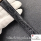 Swiss Rolex Cellini Replica Black Leather strap 39MM Black Dial Rose Gold