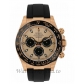 Rolex Replica Cosmograph DaytonaRose Gold Black Ceramic Oysterflex 40MM Watch 116515LN