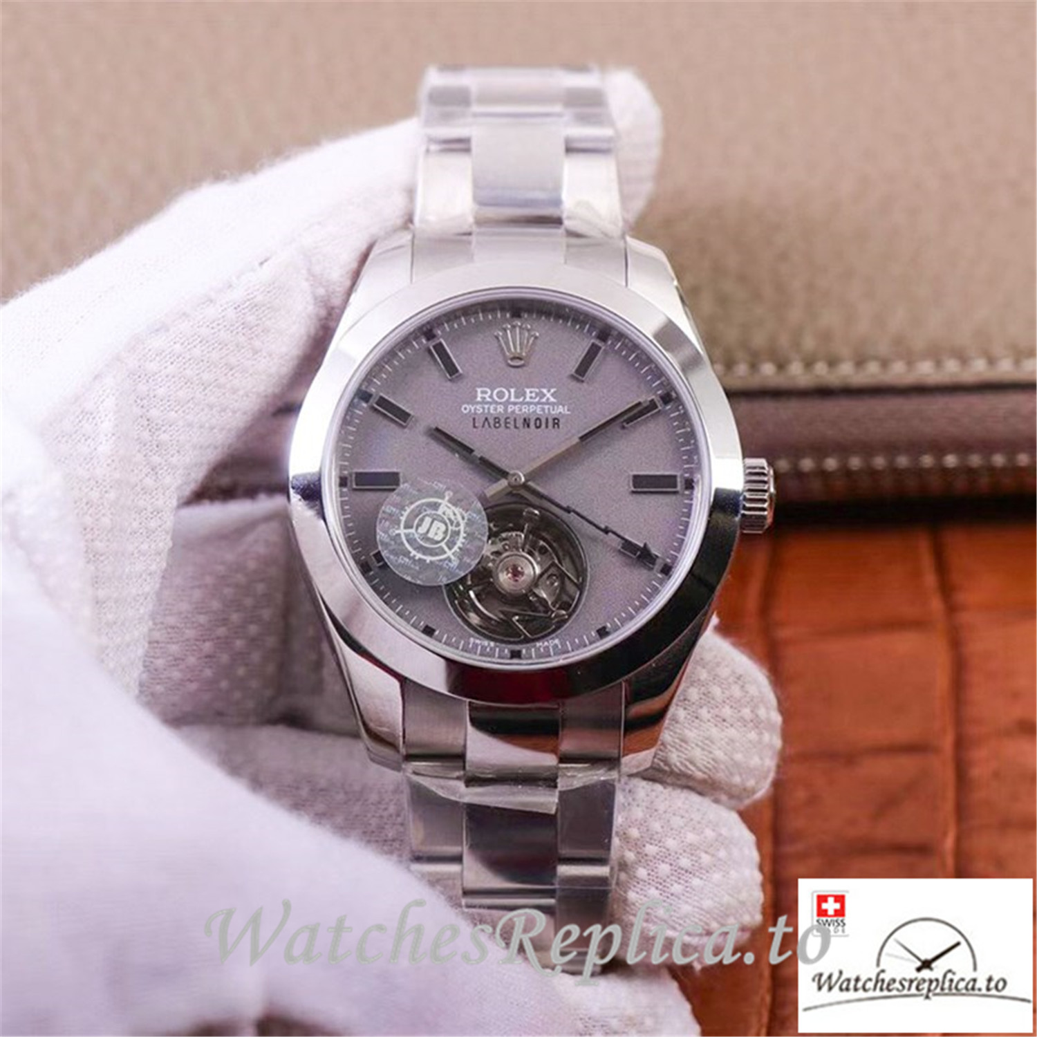 Swiss Rolex Milgauss Base 116400 Label Noir Design Replica LNT01HS-001 001 Silver Bezel 40MM - Replica Watches Shop