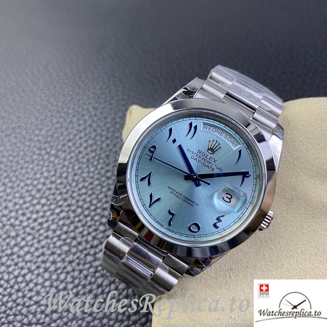 Swiss Rolex Day Date Replica 218399 Stainless steel strap 40MM - Replica Watches Shop