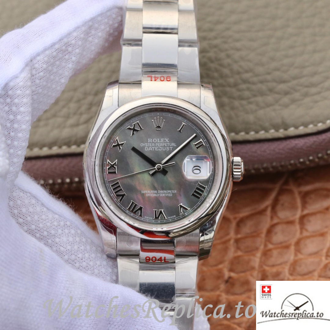 Swiss Rolex Datejust Replica 116200 Stainless steel strap 36MM - WatchesReplica.to