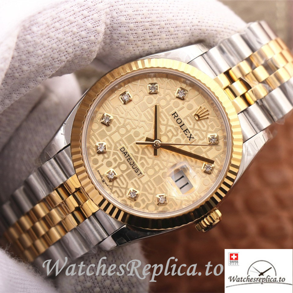 Swiss Rolex Datejust Replica 126233 Stainless steel strap 36MM - WatchesReplica.to