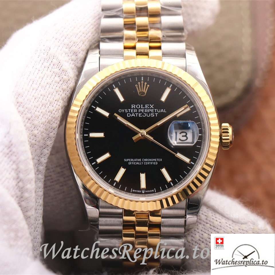 Swiss Rolex Datejust Replica 126233 Stainless steel strap 36MM - WatchesReplica.to