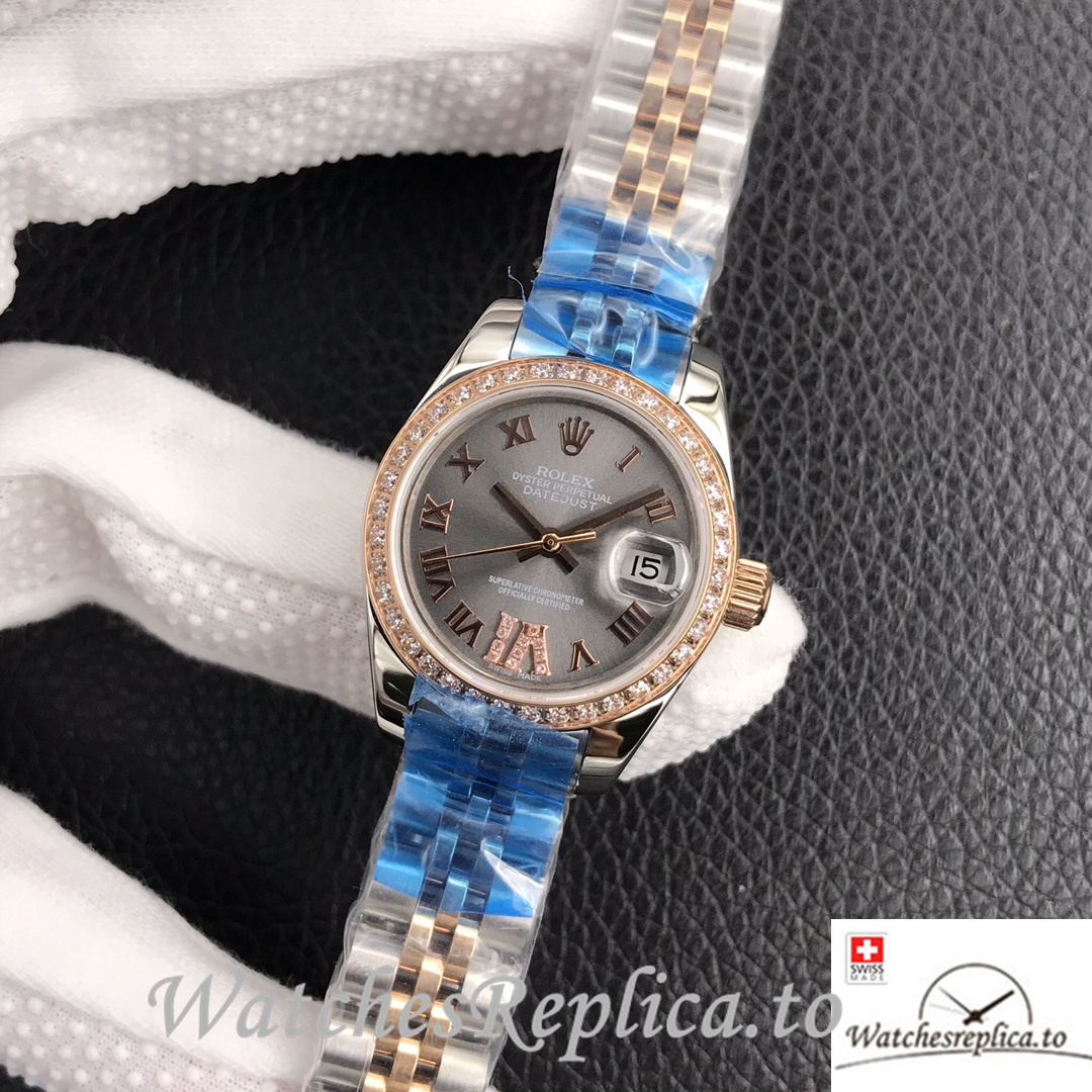 Swiss Rolex Datejust Replica 279381 Stainless steel strap 28MM - WatchesReplica.to