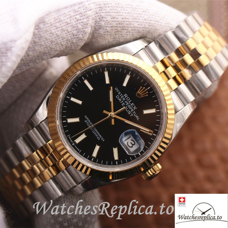 Swiss Rolex Datejust Replica 126233 Stainless steel strap 36MM - WatchesReplica.to