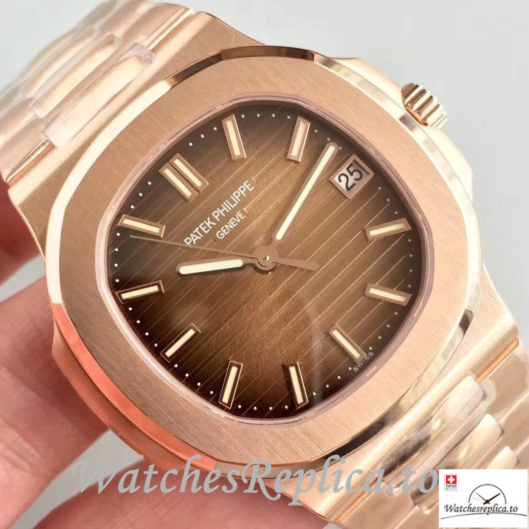 Swiss Patek Philippe Nautilus Replica 5711/1R-001 Stick Markers 40MM - WatchesReplica.to