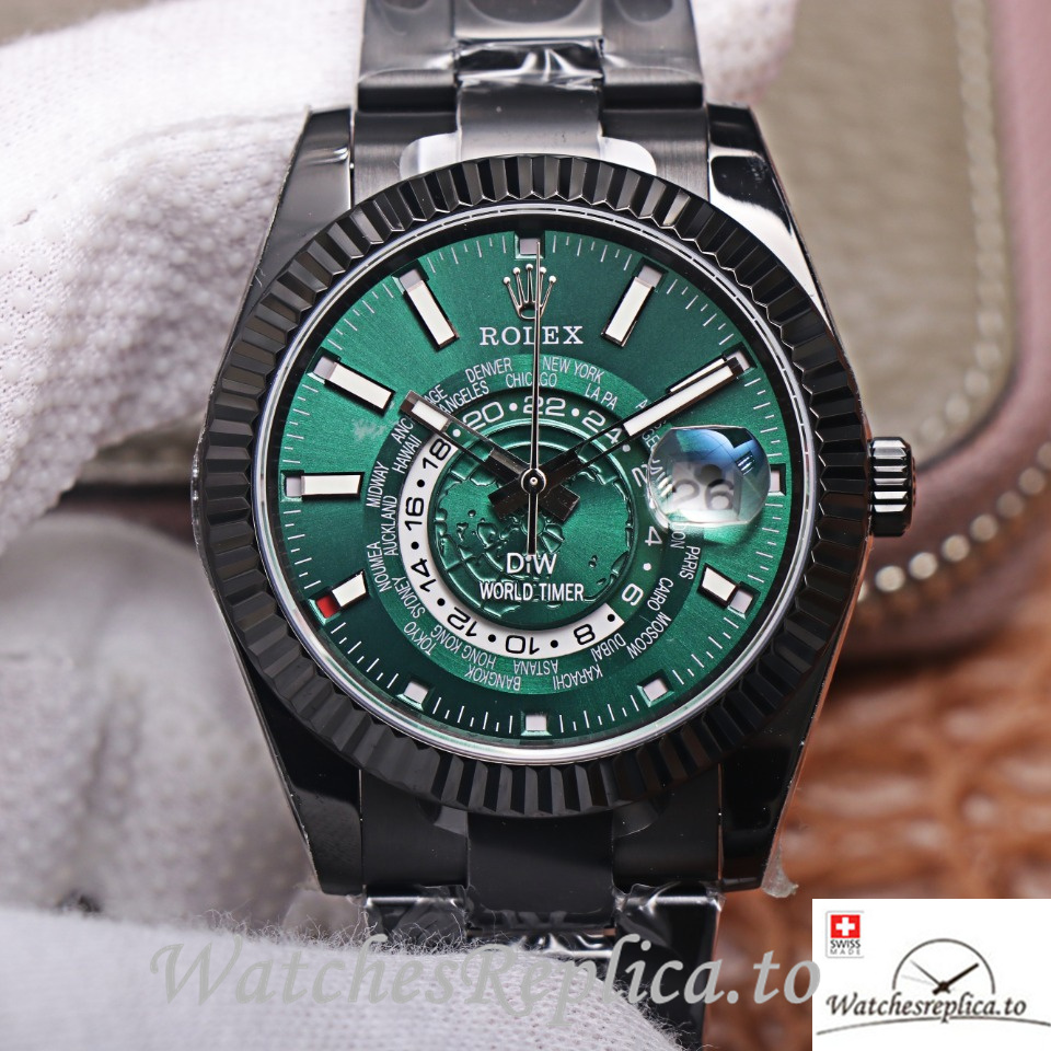 Swiss Rolex Sky Dweller Replica 326934 Stainless steel strap 40MM - WatchesReplica.to