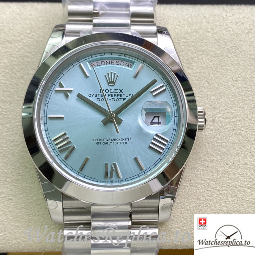 Swiss Rolex Day Date Replica 228239 Stainless steel strap 40MM - Replica Watches Shop
