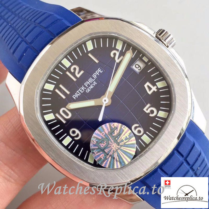 Swiss Patek Philippe Aquanaut Replica 5168G-001 001 Blue Strap 40.5MM - WatchesReplica.to