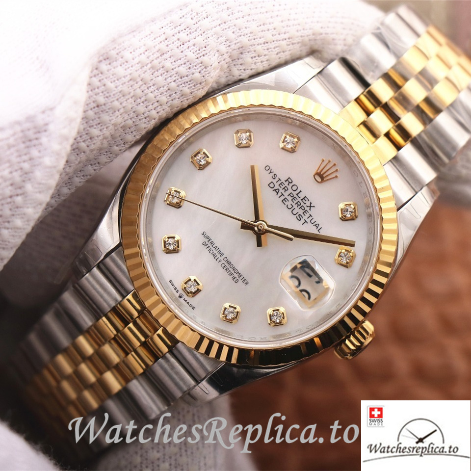 Swiss Rolex Datejust Replica 126233 Stainless steel strap 36MM - WatchesReplica.to