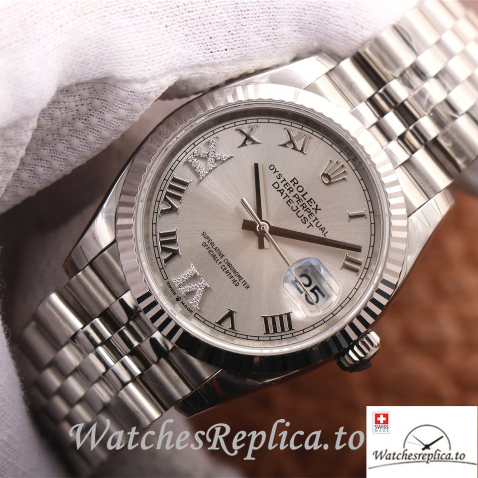 Swiss Rolex Datejust Replica 126233 Stainless steel strap 36MM - WatchesReplica.to