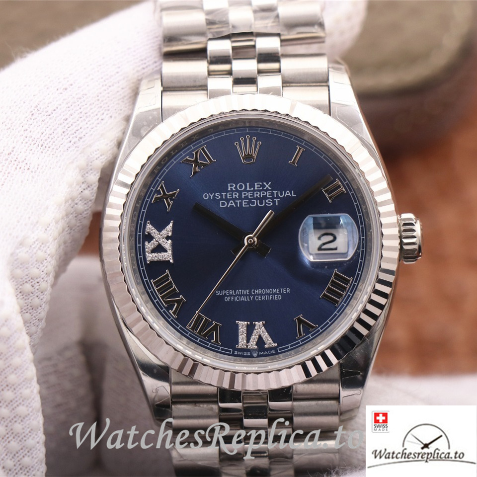 Swiss Rolex Datejust Replica 126233 Stainless steel strap 36MM - WatchesReplica.to