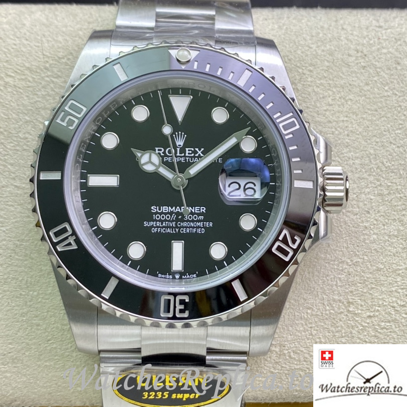 Swiss Rolex Submariner Replica 126610 Stainless steel strap 41MM Black Dial - WatchesReplica.to