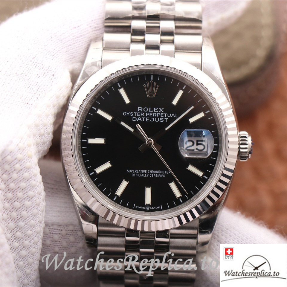 Swiss Rolex Datejust Replica 126233 Stainless steel strap 36MM - WatchesReplica.to