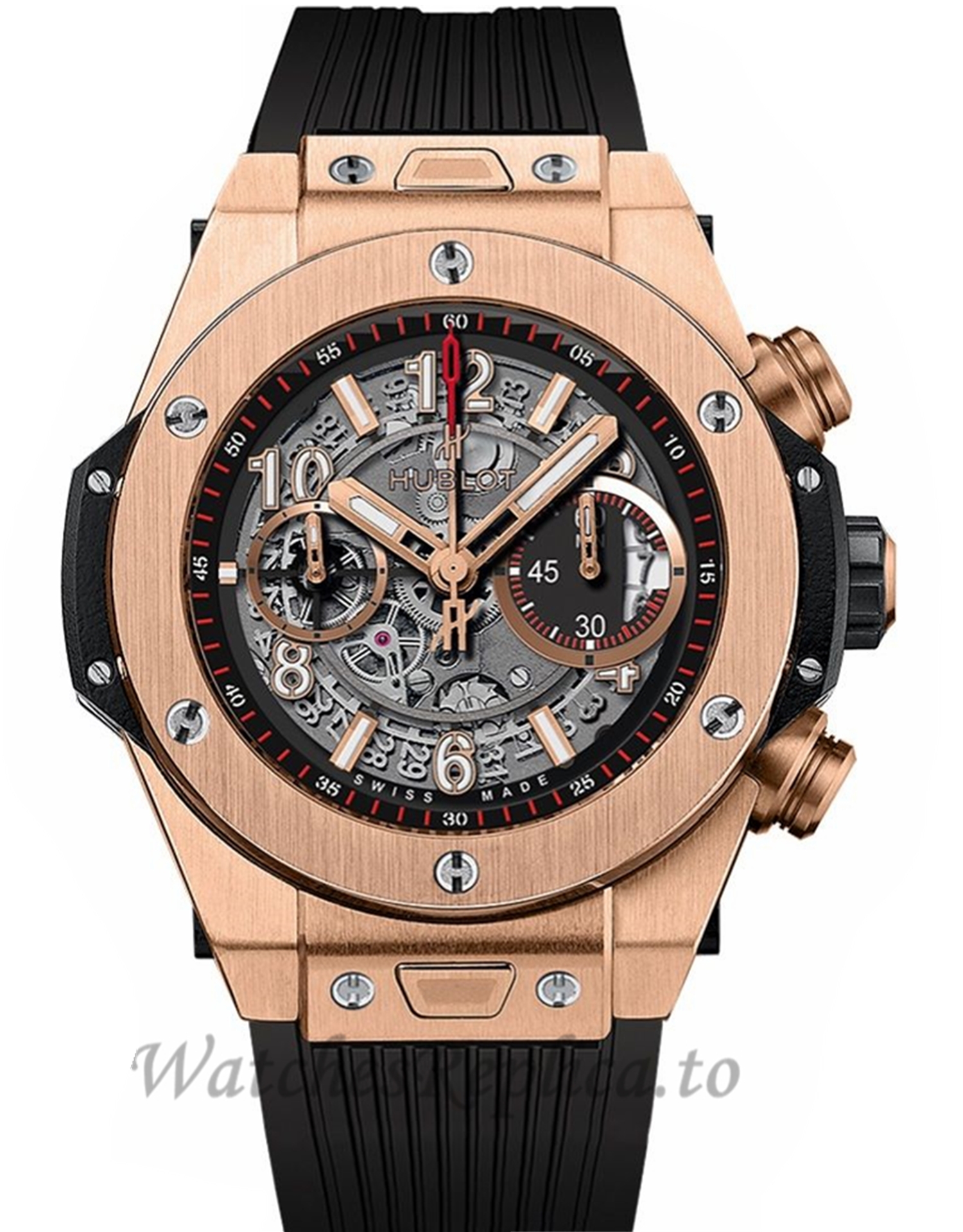 Replica Hublot Big Bang Automatic Unico King Gold Rose Gold Automatic 48MM Watch 411.OX.1180.RX - WatchesReplica.to