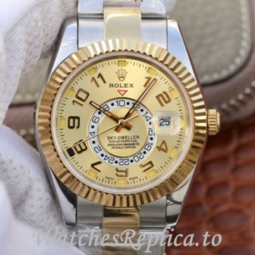 Swiss Rolex Sky Dweller Replica 326939 Stainless steel strap 42MM - WatchesReplica.to