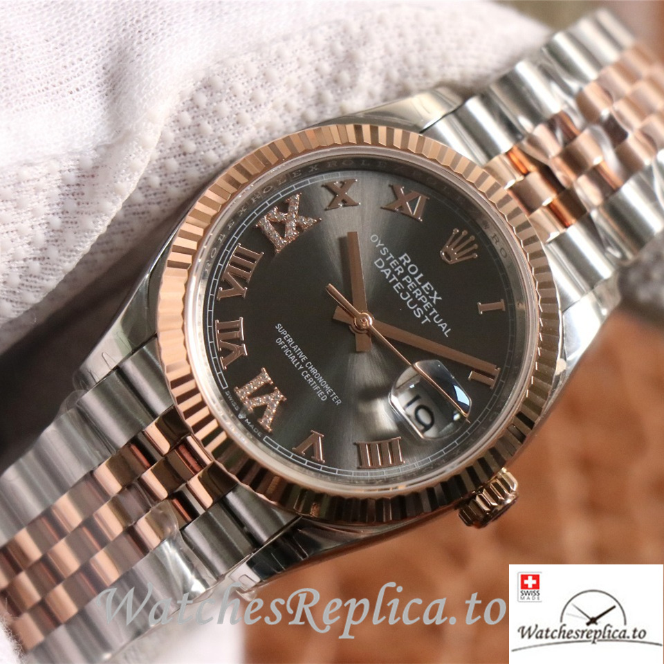 Swiss Rolex Datejust Replica 126233 Stainless steel strap 36MM - WatchesReplica.to