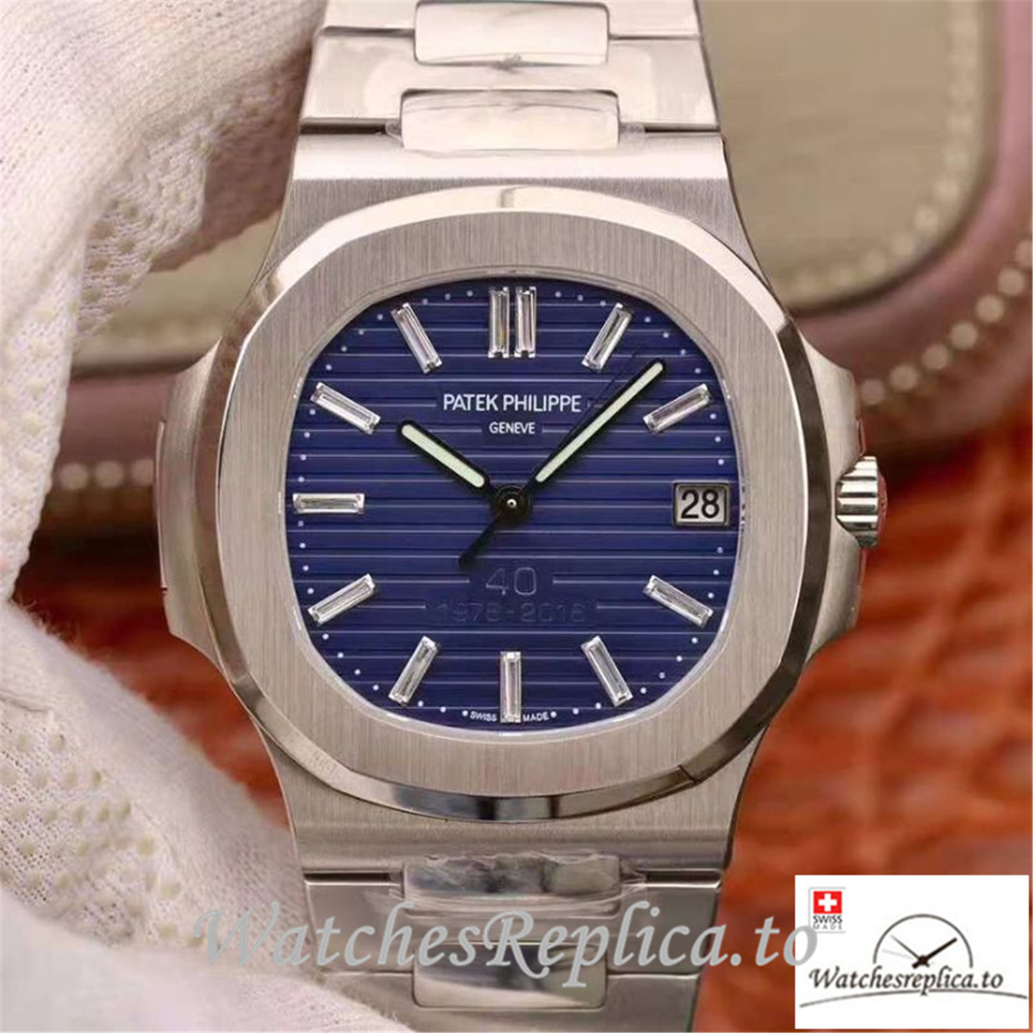Swiss Patek Philippe Nautilus Replica 5711/1P Stick Markers 40MM - WatchesReplica.to