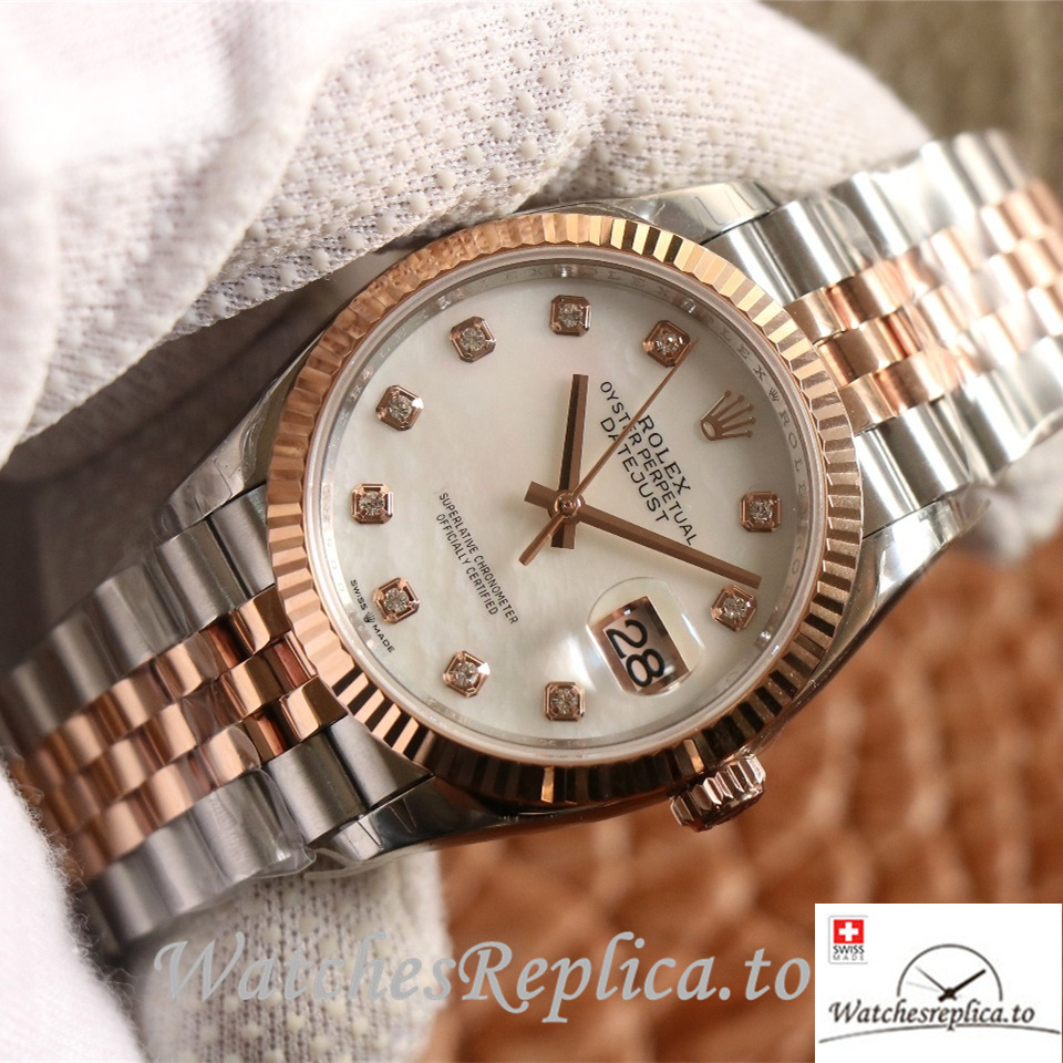 Swiss Rolex Datejust Replica 126233 Stainless steel strap 36MM - WatchesReplica.to