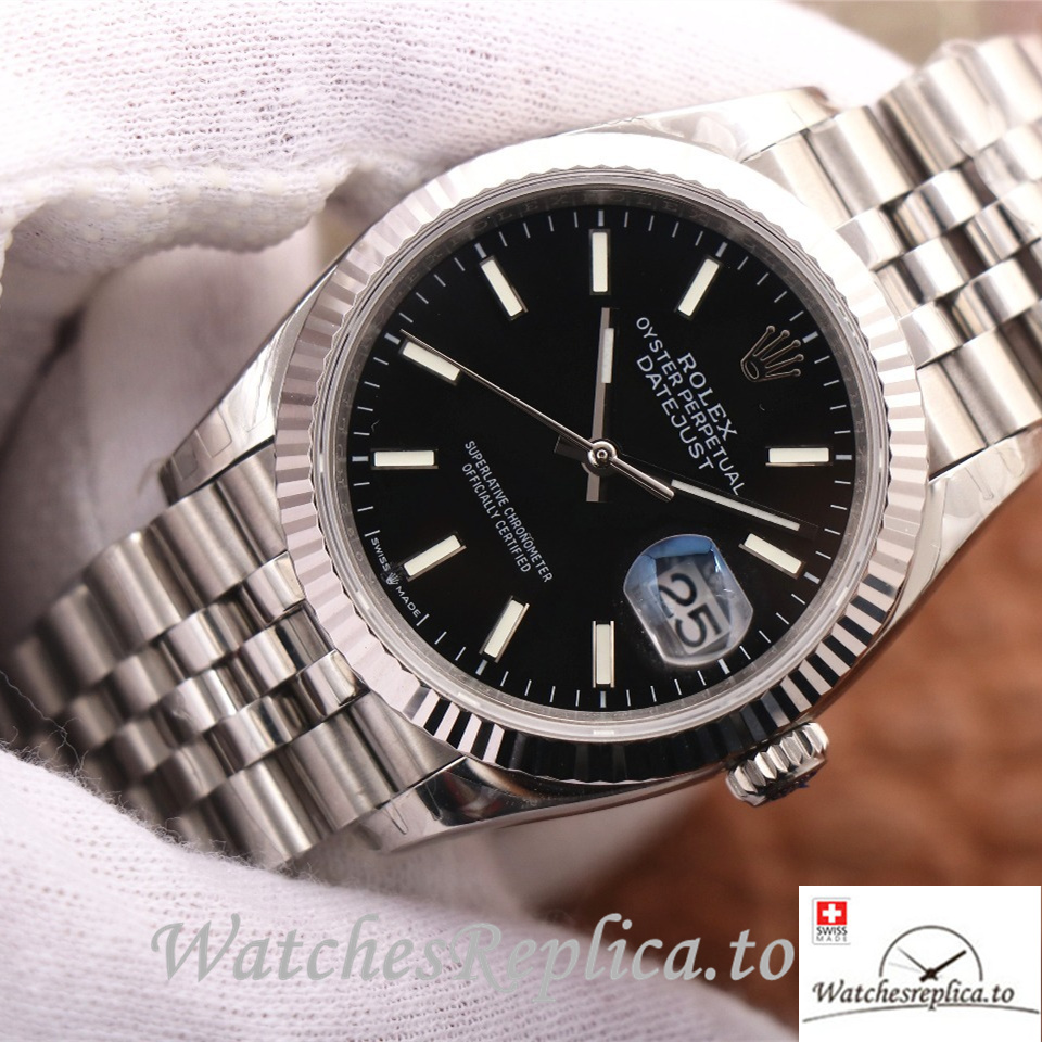 Swiss Rolex Datejust Replica 126233 Stainless steel strap 36MM - WatchesReplica.to