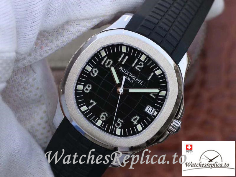 Swiss Patek Philippe Aquanaut Jumbo Replica 5167A-001 Black Strap 40MM - WatchesReplica.to