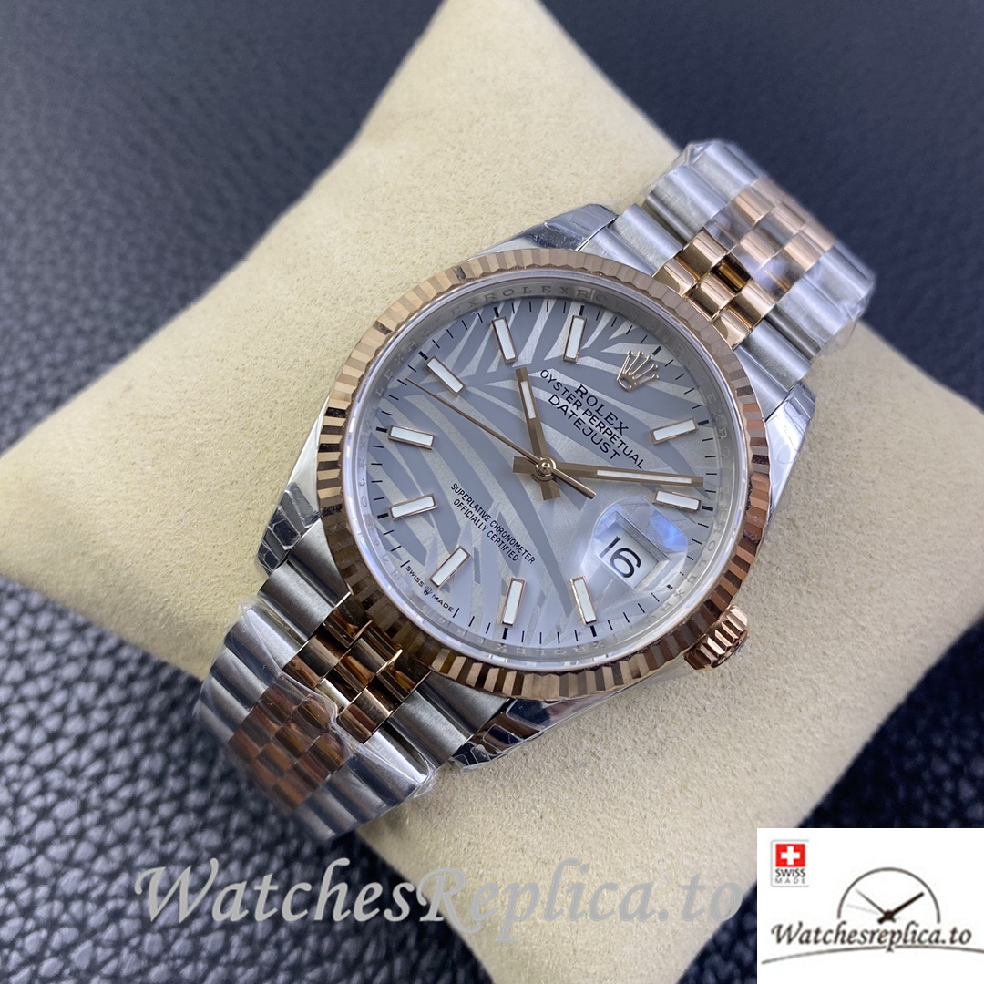 Swiss Rolex Datejust Replica 126233 Stainless steel strap 36MM - WatchesReplica.to