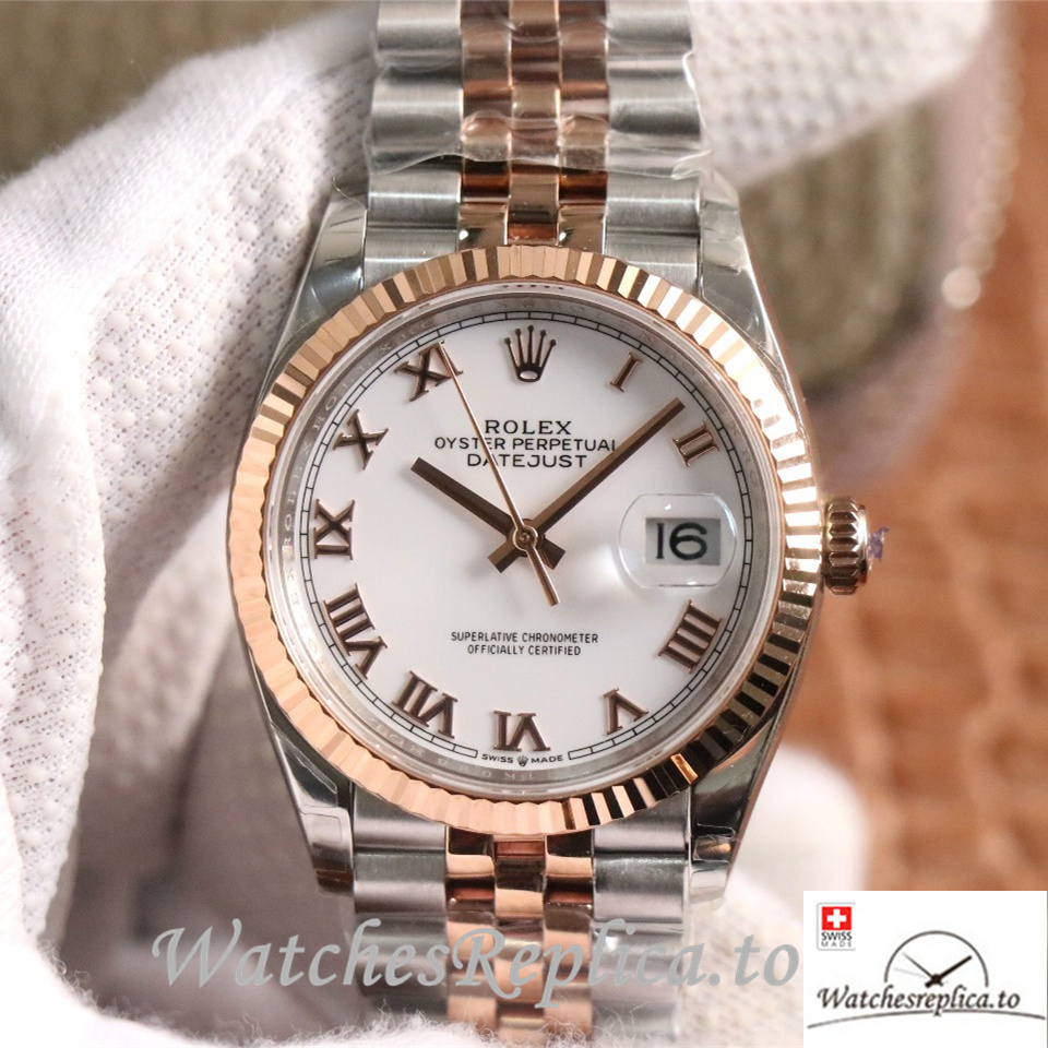 Swiss Rolex Datejust Replica 126233 Stainless steel strap 36MM - WatchesReplica.to