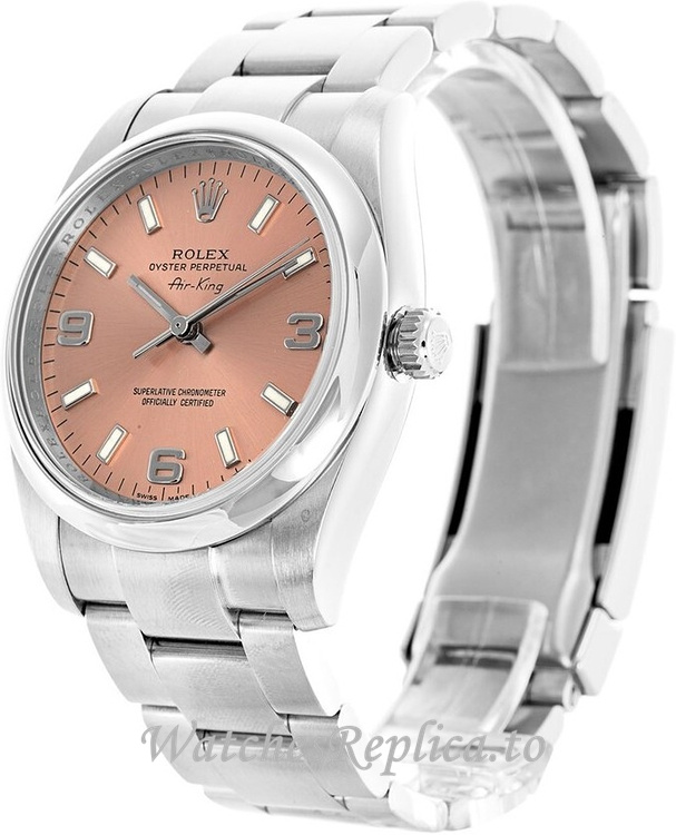 Replica Rolex Air King 114200-9 34MM Stainless steel strap Mens Watch - WatchesReplica.to