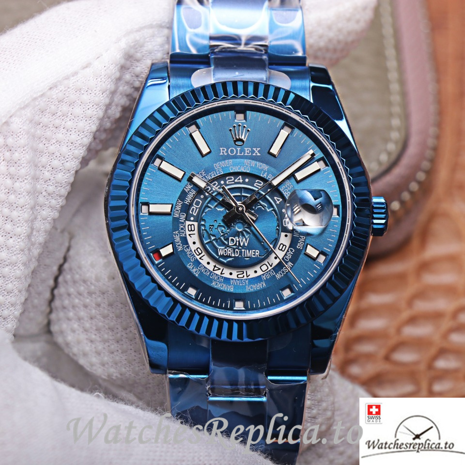 Swiss Rolex Sky Dweller Replica 326934 Stainless steel strap 40MM - WatchesReplica.to
