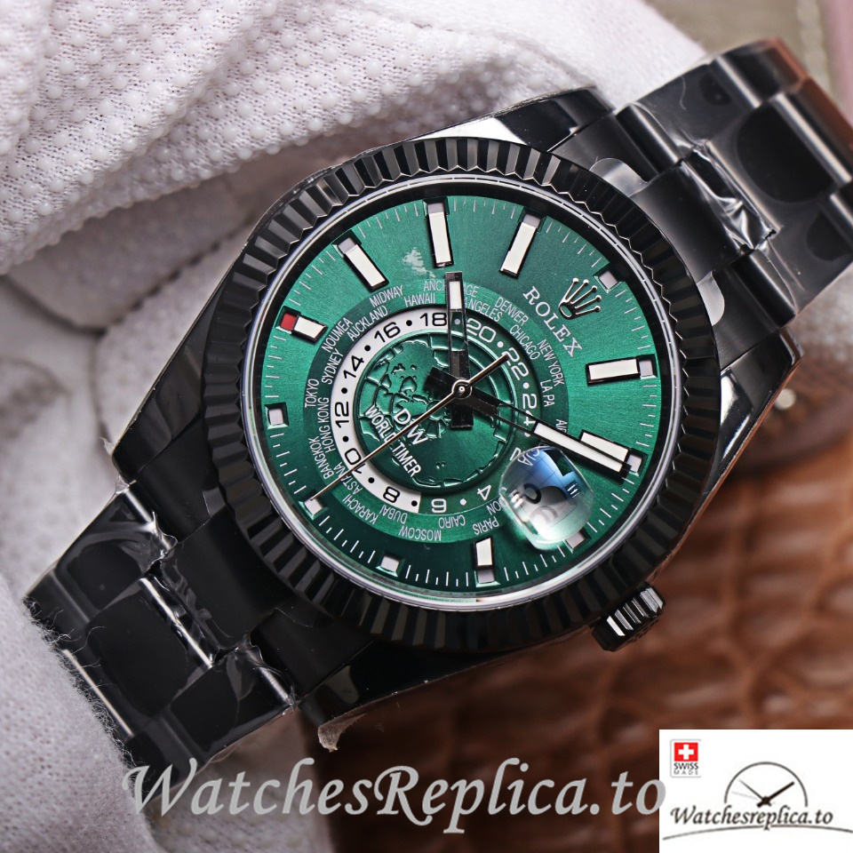 Swiss Rolex Sky Dweller Replica 326934 Stainless steel strap 40MM - WatchesReplica.to