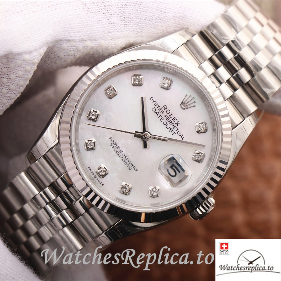 Swiss Rolex Datejust Replica 126233 Stainless steel strap 36MM - WatchesReplica.to
