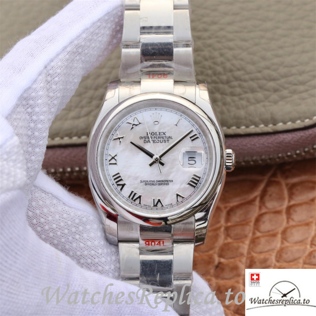 Swiss Rolex Datejust Replica 116200 Stainless steel strap 36MM - WatchesReplica.to