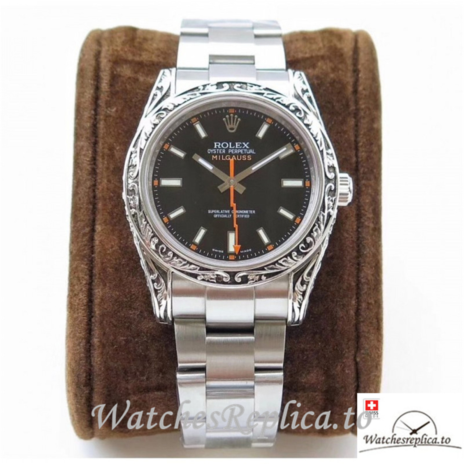 Swiss Rolex Milgauss Replica 116400GV 002 Stainless Steel Strap 40MM - Replica Watches Shop