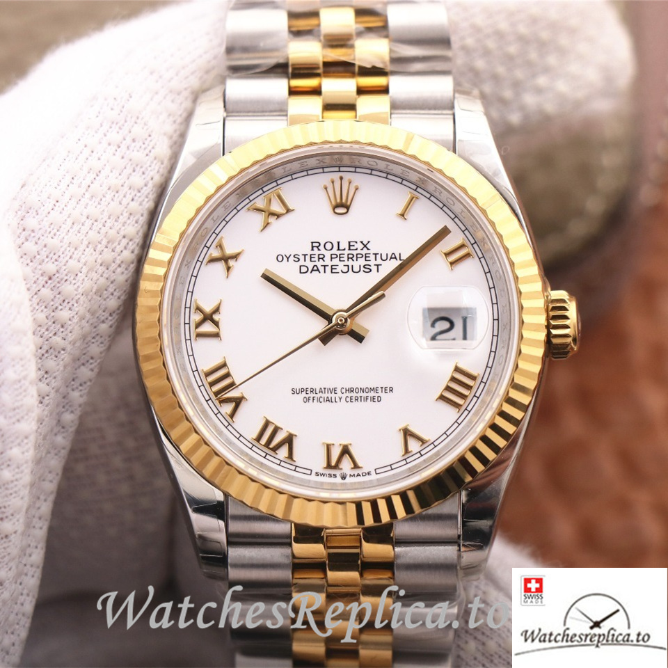 Swiss Rolex Datejust Replica 126233 Stainless steel strap 36MM - WatchesReplica.to