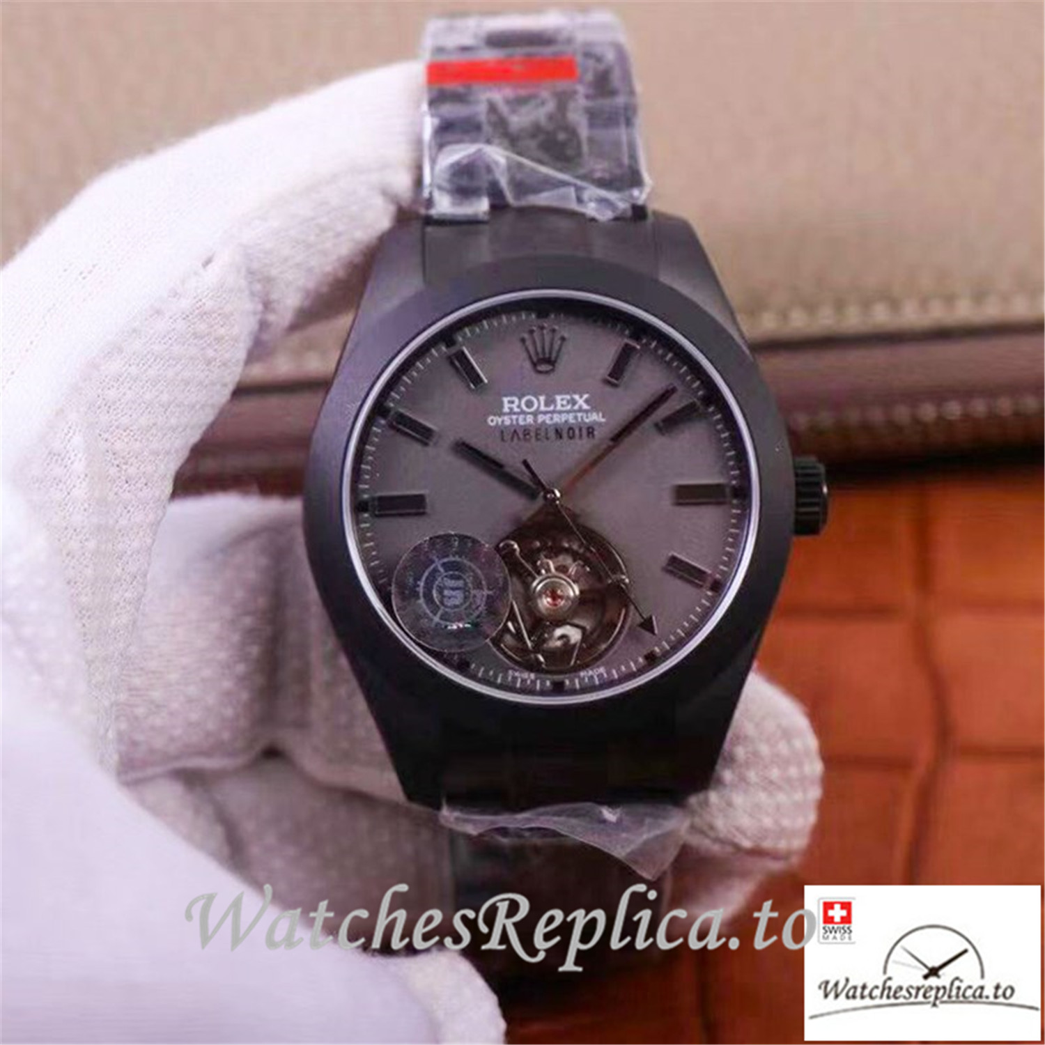 Swiss Rolex Milgauss Base 116400 Label Noir Design Replica LNT01HS-001 Black Bezel 40MM - Replica Watches Shop