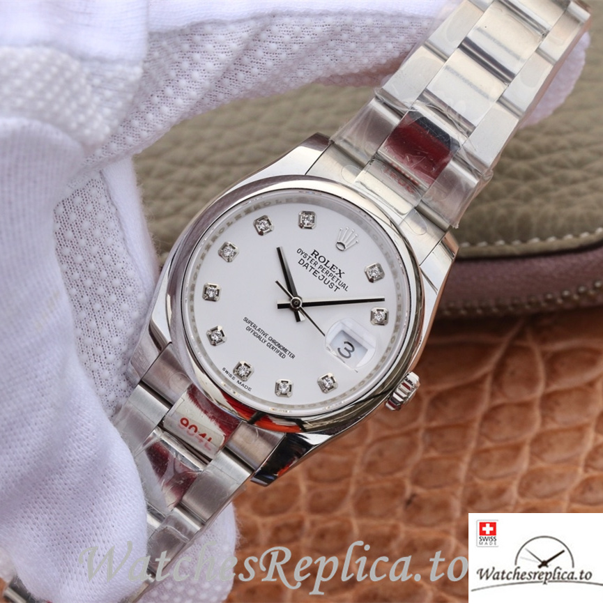 Swiss Rolex Datejust Replica 116200 Stainless steel strap 36MM - WatchesReplica.to