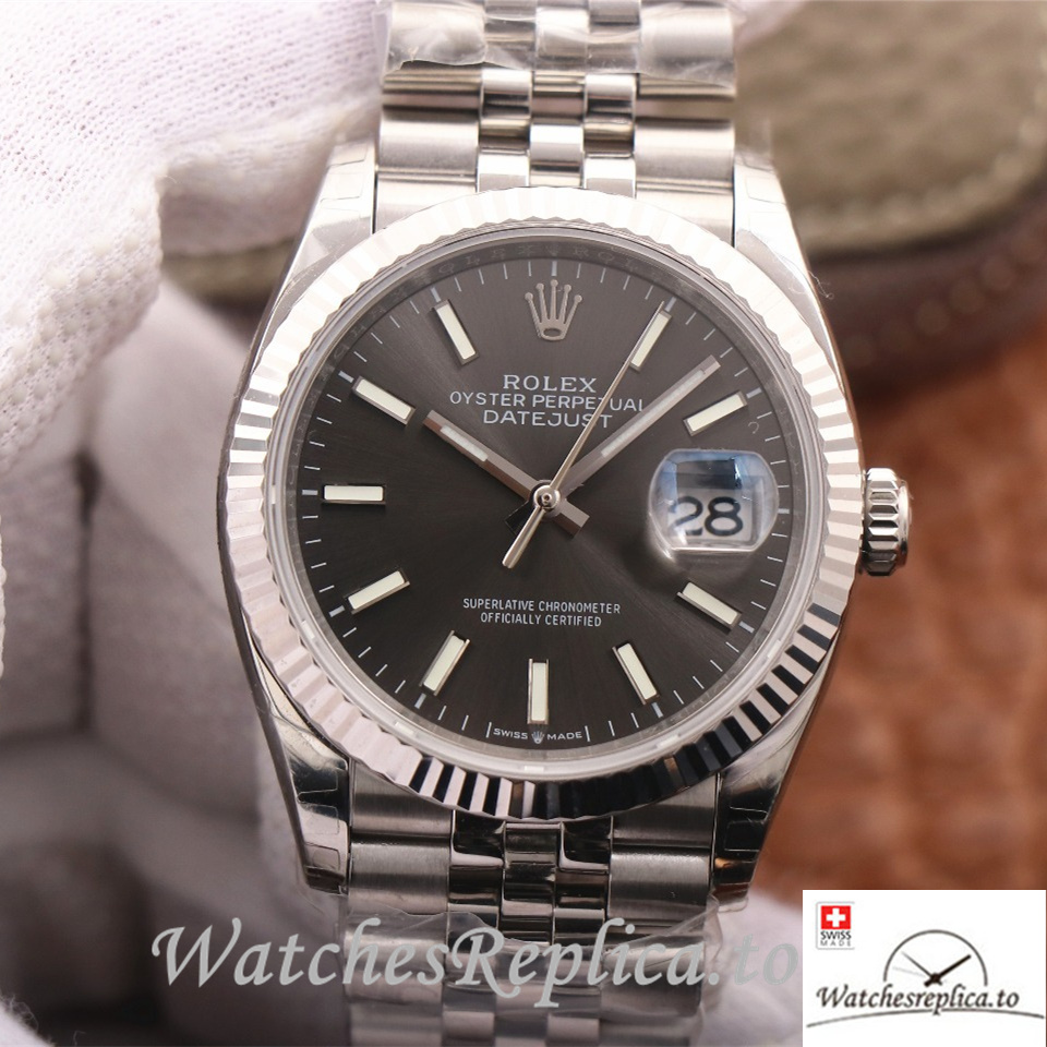 Swiss Rolex Datejust Replica 126233 Stainless steel strap 36MM - WatchesReplica.to