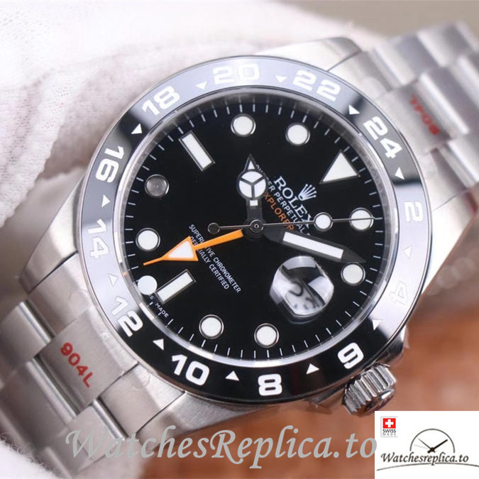 Swiss Rolex Explorer Replica 216570 77210 Stainless steel strap 42MM Black Dial - WatchesReplica.to