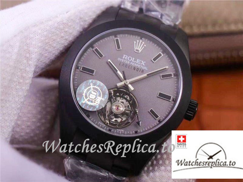 Swiss Rolex Milgauss Base 116400 Label Noir Design Replica LNT01HS-001 Black Bezel 40MM - Replica Watches Shop